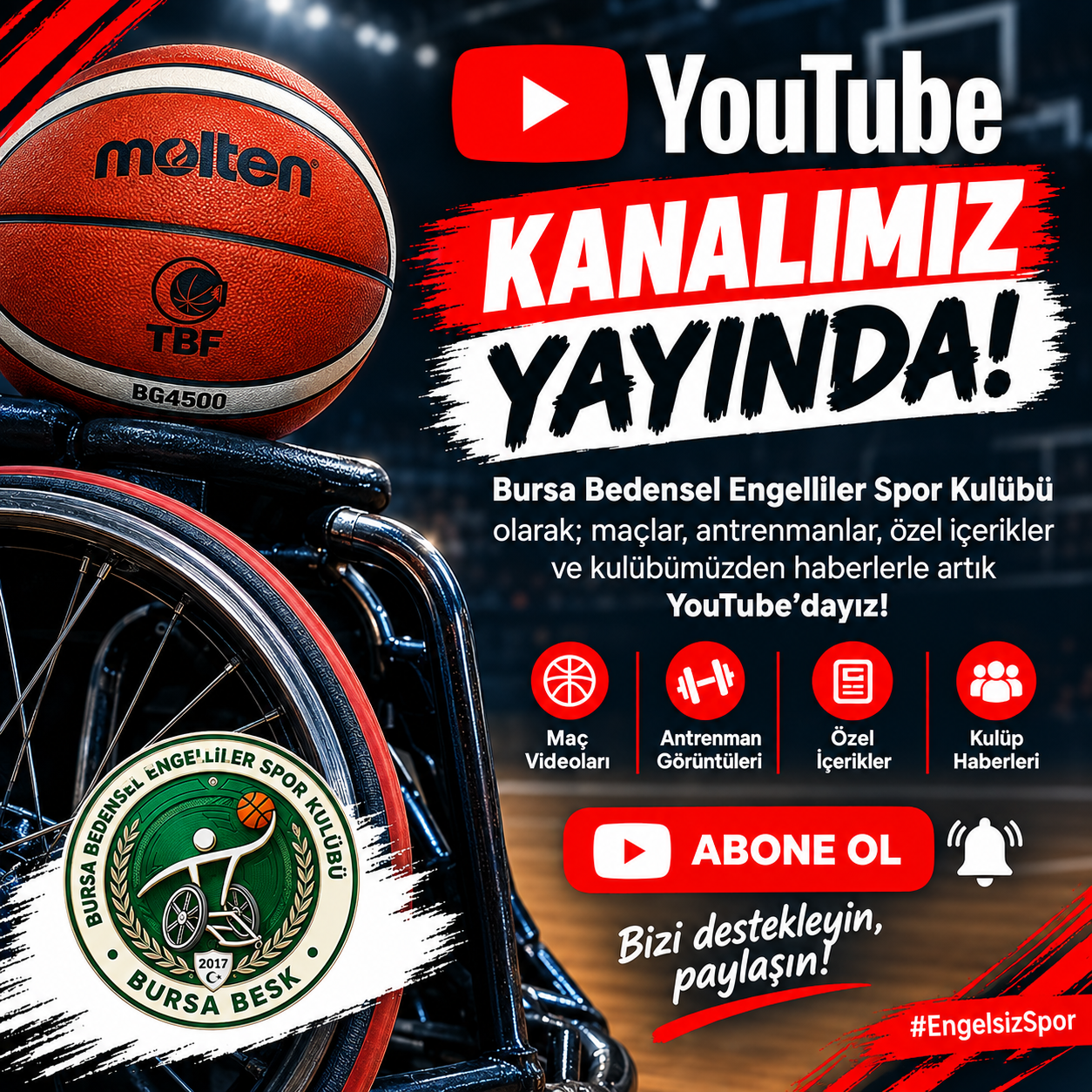 YouTube Kanalımız Yayında